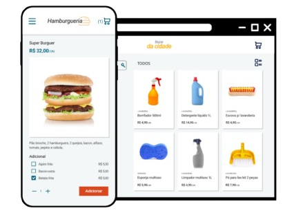 Demonstração do Catálogo Online e Menu Digital