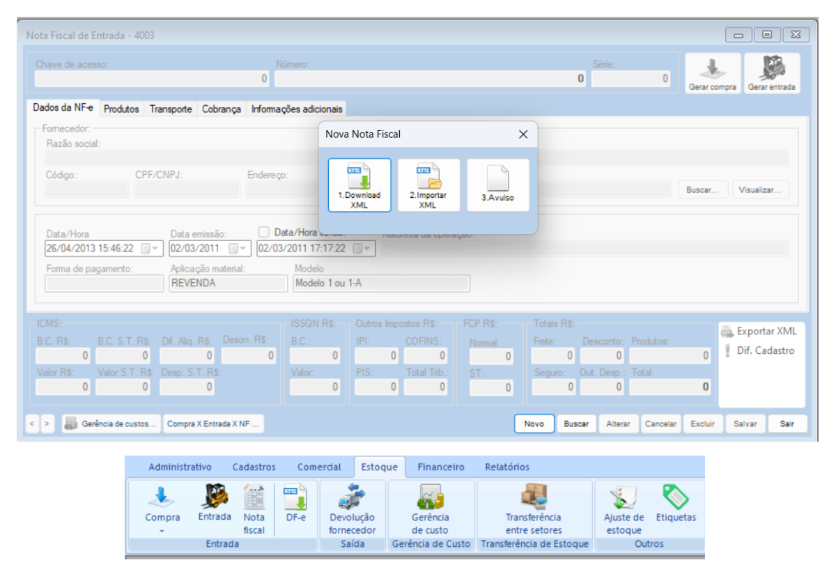 Processo automatizado de notas fiscais